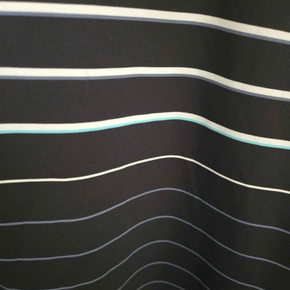 Kirkland Signature Men's Black Striped Performance Golf Polo Shirt Size XL - Picture 6 of 7